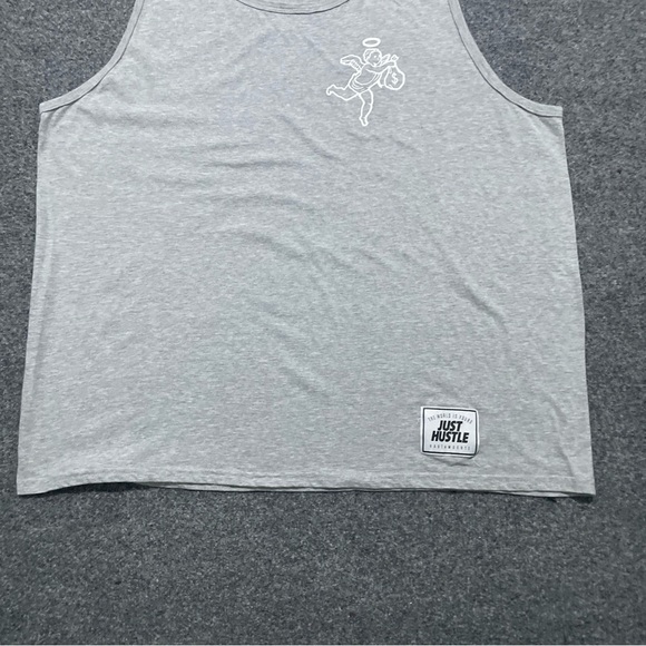 HastaMuerte Beach Tank Men’s XXL Gray Angel Money Bag Logo Sleeveless - Picture 10 of 10